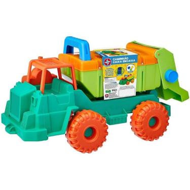 Imagem de Brinquedo Educativo Caminhão Caixa Encaixa com 15 Peças Coloridas de Diferentes Formas Estrela