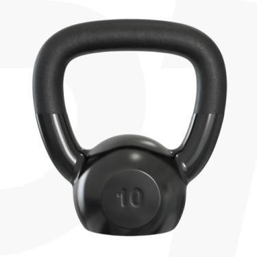 Imagem de Kettlebell Emborrachado IronCast 10Kg - Alça Longa - D1Fitness