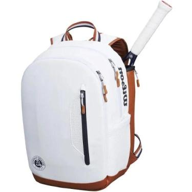 Imagem de Mochila Raqueteira Wilson Linha Roland Garros Tour Branca Cor Branco