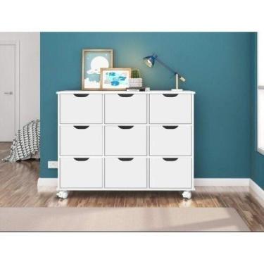 Imagem de Nicho Organizador com 9 Gavetas Branco - Qmovi