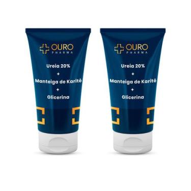 Imagem de Kit 2 cremes ureia 20% + manteiga karité e glicerina - super hidratant