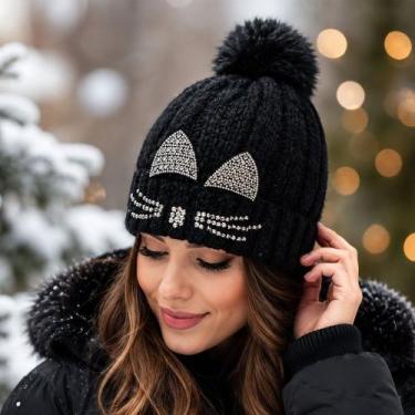 Imagem de Gorro Touca De Inverno Frio Lã Adulto Feminino Tamanho Único - Genéric