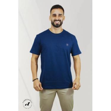 Imagem de Camisa Básica 100%Algodão Azul Marinho - Carbono Ktz , P