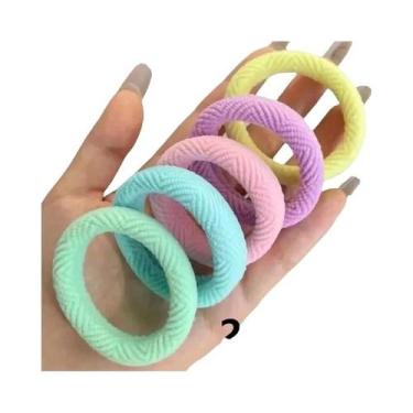 Imagem de Elásticos Grossos Para Cabelo Femininos, 20 Peças, Bandas De Rabo De C