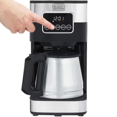 Imagem de Cafeteira Elétrica em Inox Black Decker, Filtro Permanente e Lavável, 