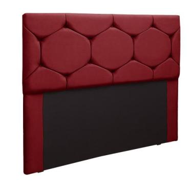 Imagem de Cabeceira Estofada Helena Casal 140 cm para Cama Box Suede animaleh - 