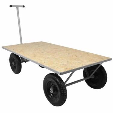 Imagem de Carro Plataforma Madeira 600kg Worker 1500x800x432mm