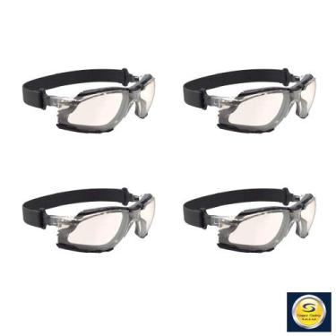 Imagem de Kit 4x Óculos de Proteção SS 5N-I Transparente Super Safety Haste:Tran