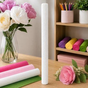 Imagem de Caixa 40 Rolos Papel Crepom - Branca - REIART
