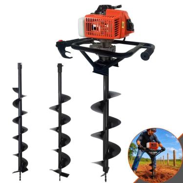 Imagem de Perfurador de Solo DPS623P 62cc 3HP com 3 Brocas Laranja Bivolt