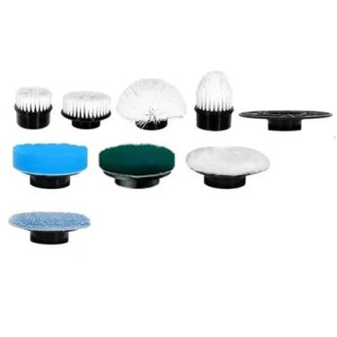 Imagem de Conjunto De Cabeças Para Esfregão Elétrico 9 em 1 Universal - N/A