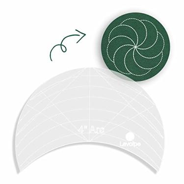 Imagem de Régua Para Quilting Meia Esfera 13x10 Cm Patchwork Costura Criativa