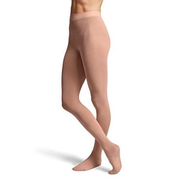 Imagem de Meia-calça feminina com contorno e pés macios Bloch Dance, Suntan, Child-Petite