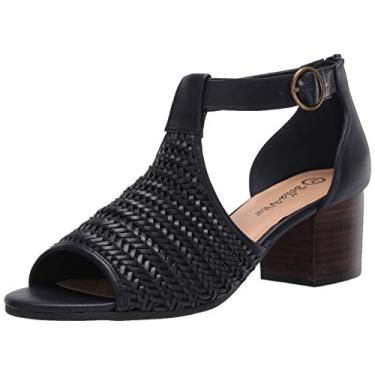 Imagem de Bella Vita Sandália feminina casual de salto, Tecido azul-marinho, 8.5