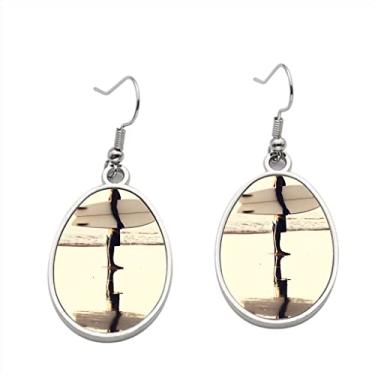 Imagem de Brincos de surfe 2 – Brincos pendentes para meninas – Presente de festa de aniversário dos namorados, Metal, Sem pedras preciosas