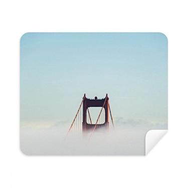 Imagem de Pano de limpeza de tela Fog Golden Gate Bridge Bay Cloud 2 peças de tecido de camurça