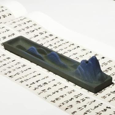 Imagem de XIALON Caligrafia chinesa peso de papel de 21,6 cm, caligrafia criativa, cerâmica, ornamentos de escritório