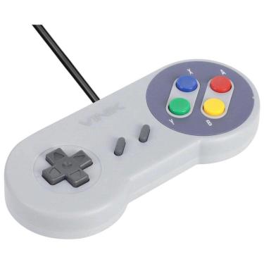 Imagem de Controle Para Pc Com Fio Usb Modelo Snes Jp 1,8M Vinik