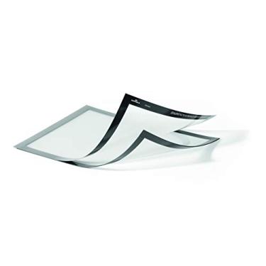 Imagem de Durable Suporte magnético DURAFRAME Plus para placa de documentos, tamanho carta 21,5 cm x 28 cm, prata, pacote com 2 (400423)