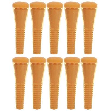 Imagem de GLOGLOW Plucker Fingers, 10 peças de borracha de pena de frango, pegador de pena de aves, pegador de penas de pato codorna para máquina de barra de remoção de pelos de aves (10 peças)