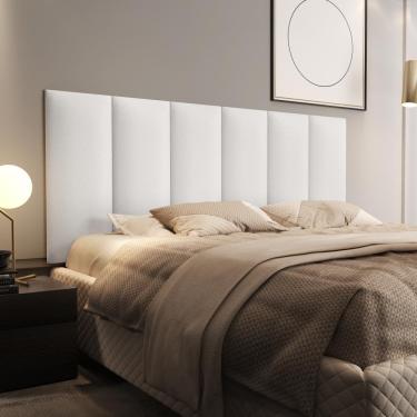 Imagem de Cabeceira Casal Queen Box 1,60 Julia - Branco Corino - RPM Móveis