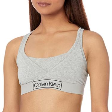 Imagem de Calvin Klein Sutiã de maternidade Reimagined Heritage sem forro, Cinza mesclado 50, M