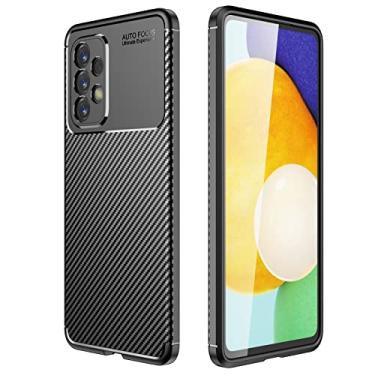 Imagem de Capa Capinha Para Samsung Galaxy A23 Case Fibra de Carbono Anti Impacto (Preta)