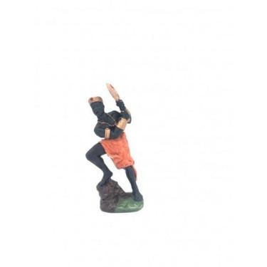 Imagem de Escultura De Orixá Xangô Marrom 17 Cm Em Resina