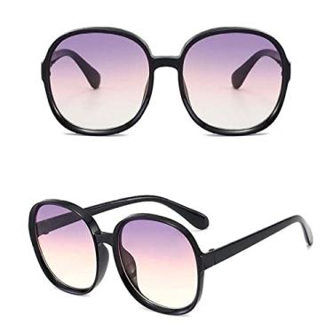 Imagem de Óculos de sol femininos vintage de tamanho grande armação redonda de luxo designer feminino óculos de sol grandes óculos, 4, china