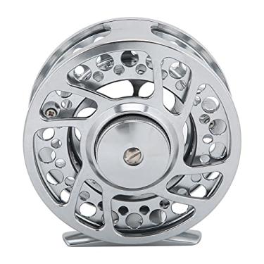 Imagem de BAQE Molinete de pesca com mosca, dispositivo de descarga ajustável multiuso, 3 rolamentos para pesca ao ar livre para água doce e salgada