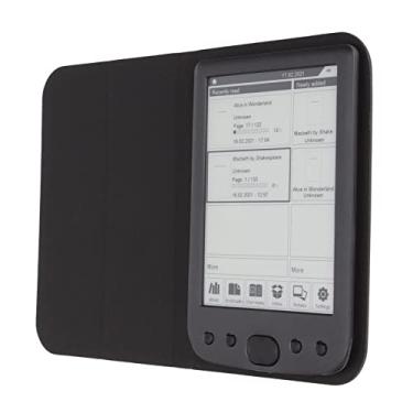Imagem de E Reader, Ebook Reader com tela de tinta de 6 polegadas, 8 GB de armazenamento, botões mecânicos de navegação, com película protetora, suporte a PDF, TXT, DOC, FB2, EPUB, RTF, PRC, MOBI