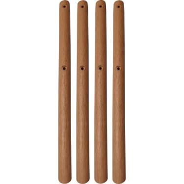 Imagem de JTHOME Pé Palito Eiffel Charles Eames 45cm (4 Peças) Marrom Madeira Estanho