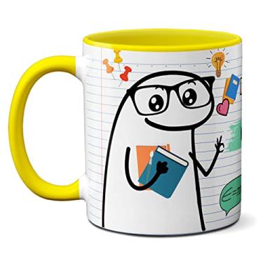 Imagem de Caneca Professor Física Vai Cair Tudo Na Prova Meme Flork (Amarela)