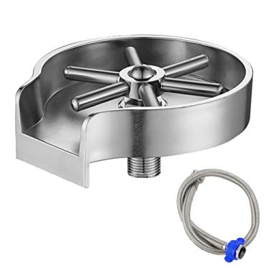 Imagem de Tingpai Lavador de vidro pa pia de cozinha Lavador de copo pa bar de f ação de pia Lavador de vidro de aço inoxidável Acessórios pa pia de cozinha