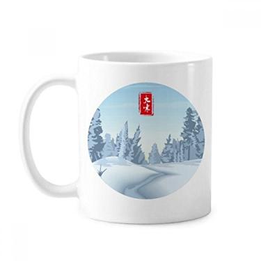 Imagem de Caneca Circular Great Cold Twenty Four Solar Term Cerâmica Café Porcelana Utensílios de Mesa