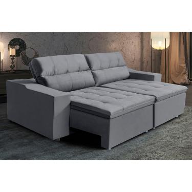 Sofa retratil 2 metros cinza: Ofertas com os Menores Preços no Buscapé