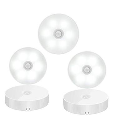 Imagem de WIDIAN Luz com sensor de movimento, luz de parede, luz de armário, luz noturna de LED, lâmpada de indução de corpo inteligente, luzes de escada adesivas em qualquer lugar para armário