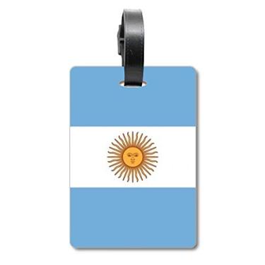 Imagem de Argentina Bandeira Nacional América do Sul Bolsa de Mala Etiqueta Etiqueta de Bagagem Etiqueta para Cartão de Bagagem