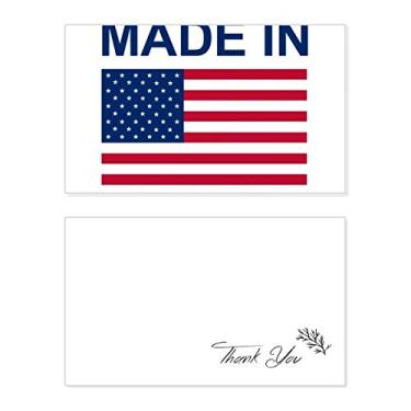 Imagem de Feito nos Estados Unidos, Cartão de agradecimento de aniversário Cartão de agradecimento de casamento