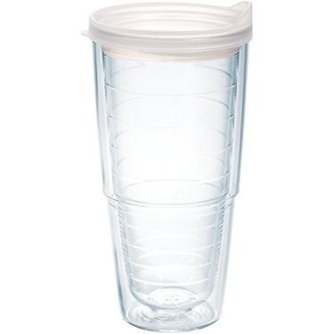 Imagem de Tervis Copo térmico transparente e colorido, 680 g, transparente com tampa fosca