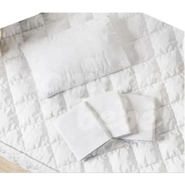 Imagem de 4 Fronhas Branco 100% Algodão Travesseiro Bebê Toque Macio - Soninho D