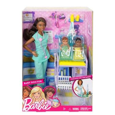 Imagem de Boneca Barbie Profissões - Pediatra Morena Mattel