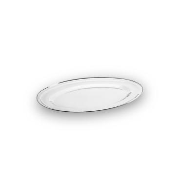 Imagem de Travessa Oval Rasa Brinox Jornata 21 x 16 cm Aço Inox