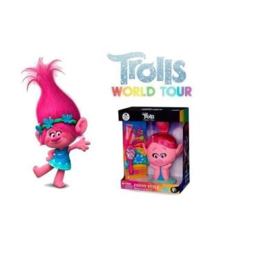 Boneca Poppy Princesa Trolls 2 Word Tour - Pupee