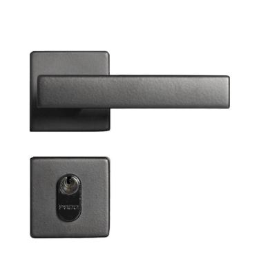 Imagem de Fechadura 408 Roseta Quadrada Máquina Preto Externa Pado