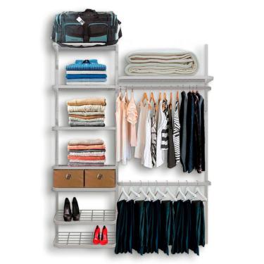 Imagem de Roupeiro Closet Modulado Aramado Caixas Organizadoras 1,60m BR