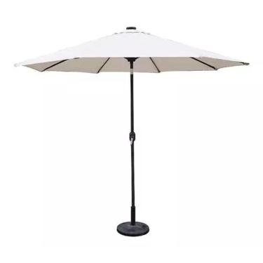 Imagem de Ombrelone Central Guarda Sol Com Luz Led Solar E U.v 300cm