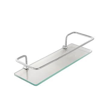 Imagem de Porta Shampoo Reto Simples prateleira de vidro reto - Incolor