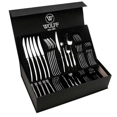 Imagem de Faqueiro Wolff 48 Peças Aço Inox Berna 