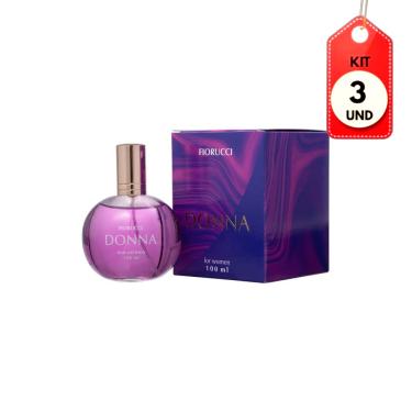 Imagem de Kit C/03 Fiorucci Donna Deo Colônia 100ml